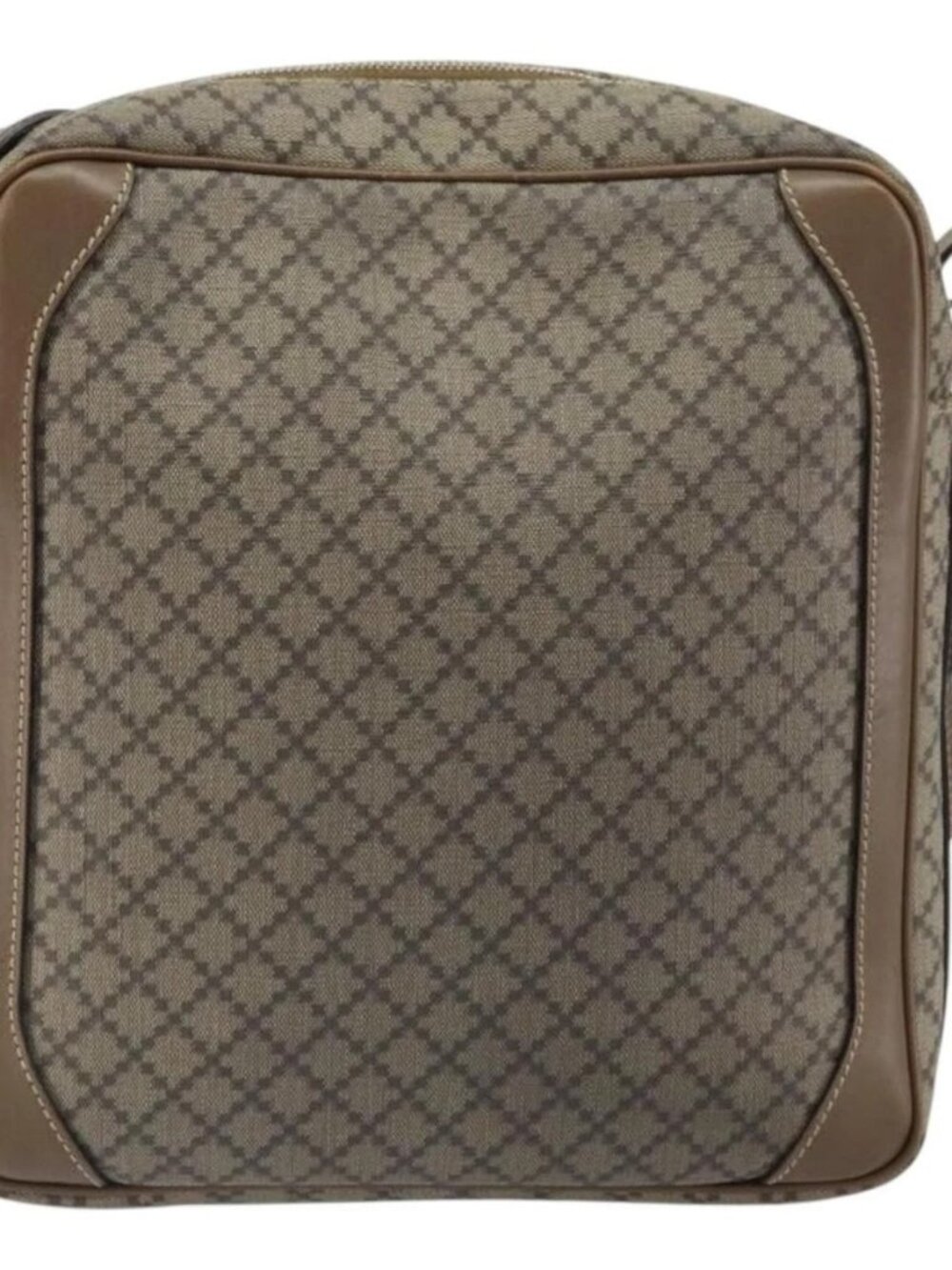 GUCCI Diamante Shoulder Bag PVC Leather Beige Silver 268159 Auth BA9486 - Picture 3 of 16